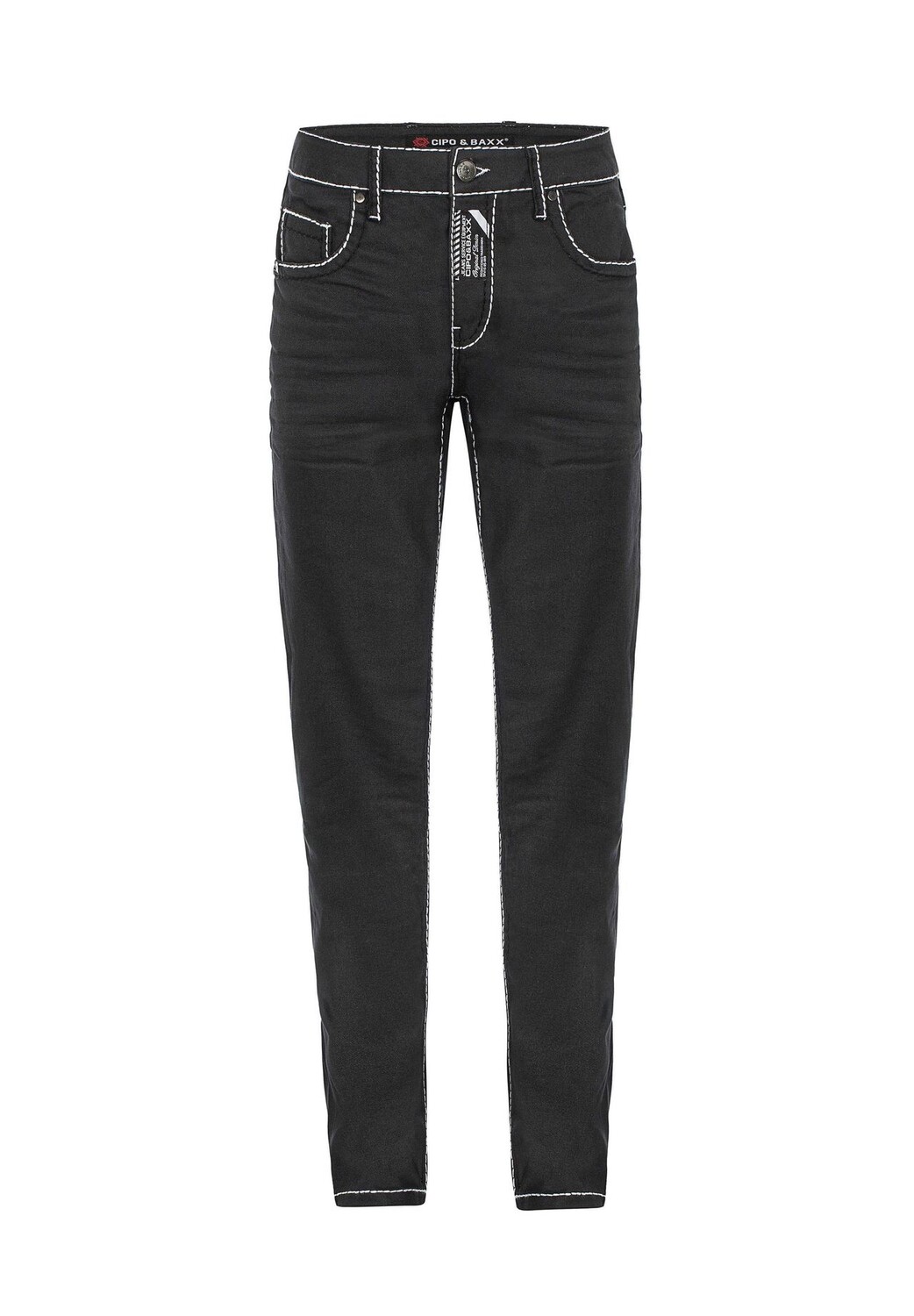 Джинсы с модной контрастной строчкой CIPO & BAXX, черный
Джинсы с модной контрастной строчкой CIPO & BAXX, черный