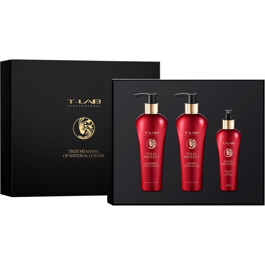 Шампунь T-LAB Professional Hair and Scalp Fluid, Duo Shampoo 300 + Duo Mask 300 ml + Hair and Scalp Multi Fluid 150 ml / 1 Stk.
Шампунь T-LAB Professional Hair and Scalp Fluid, Duo Shampoo 300 + Duo Mask 300 ml + Hair and Scalp Multi Fluid 150 ml / 1 Stk.