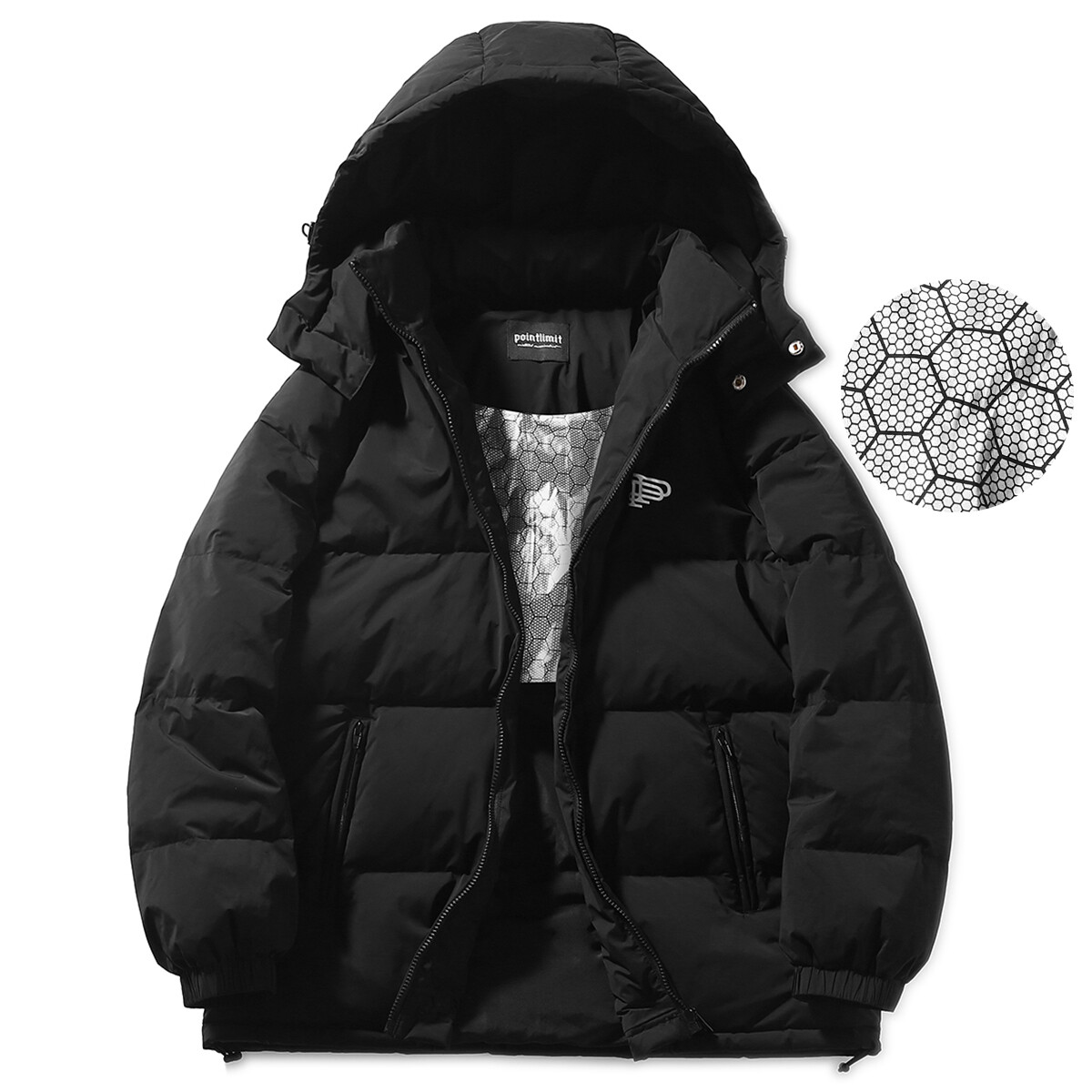 Пуховик унисекс Pointlimit, Черный
Пуховик унисекс Pointlimit, Черный