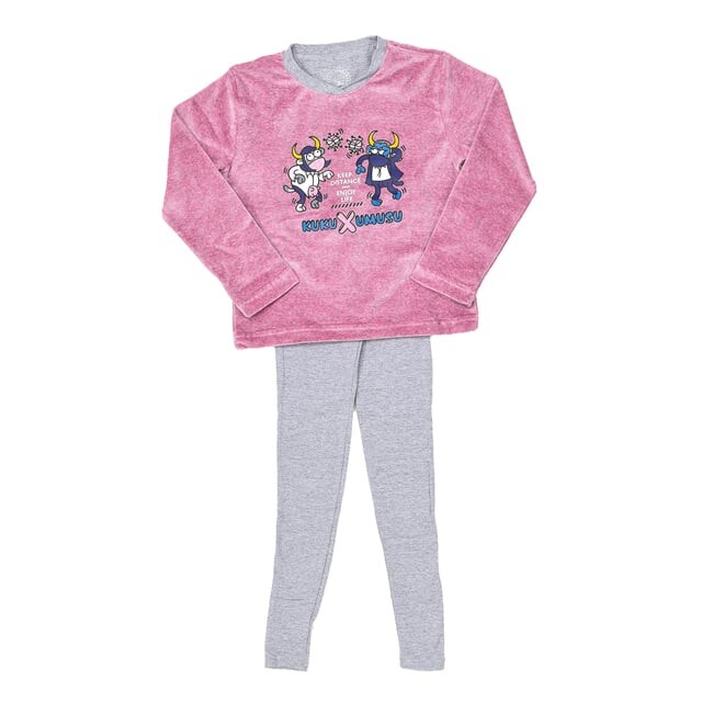 Зимняя пижама с тафтинговой отделкой и V-образным вырезом 3176 для девочек Kukuxumusu, мультиколор
Зимняя пижама с тафтинговой отделкой и V-образным вырезом 3176 для девочек Kukuxumusu, мультиколор