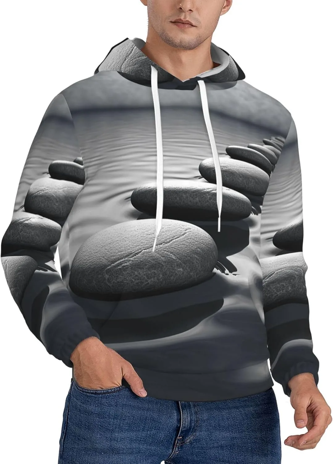 Мужской худи с капюшоном Grey Zen Stones, мягкий, ветрозащитный SDTYKHJ
Мужской худи с капюшоном Grey Zen Stones, мягкий, ветрозащитный SDTYKHJ