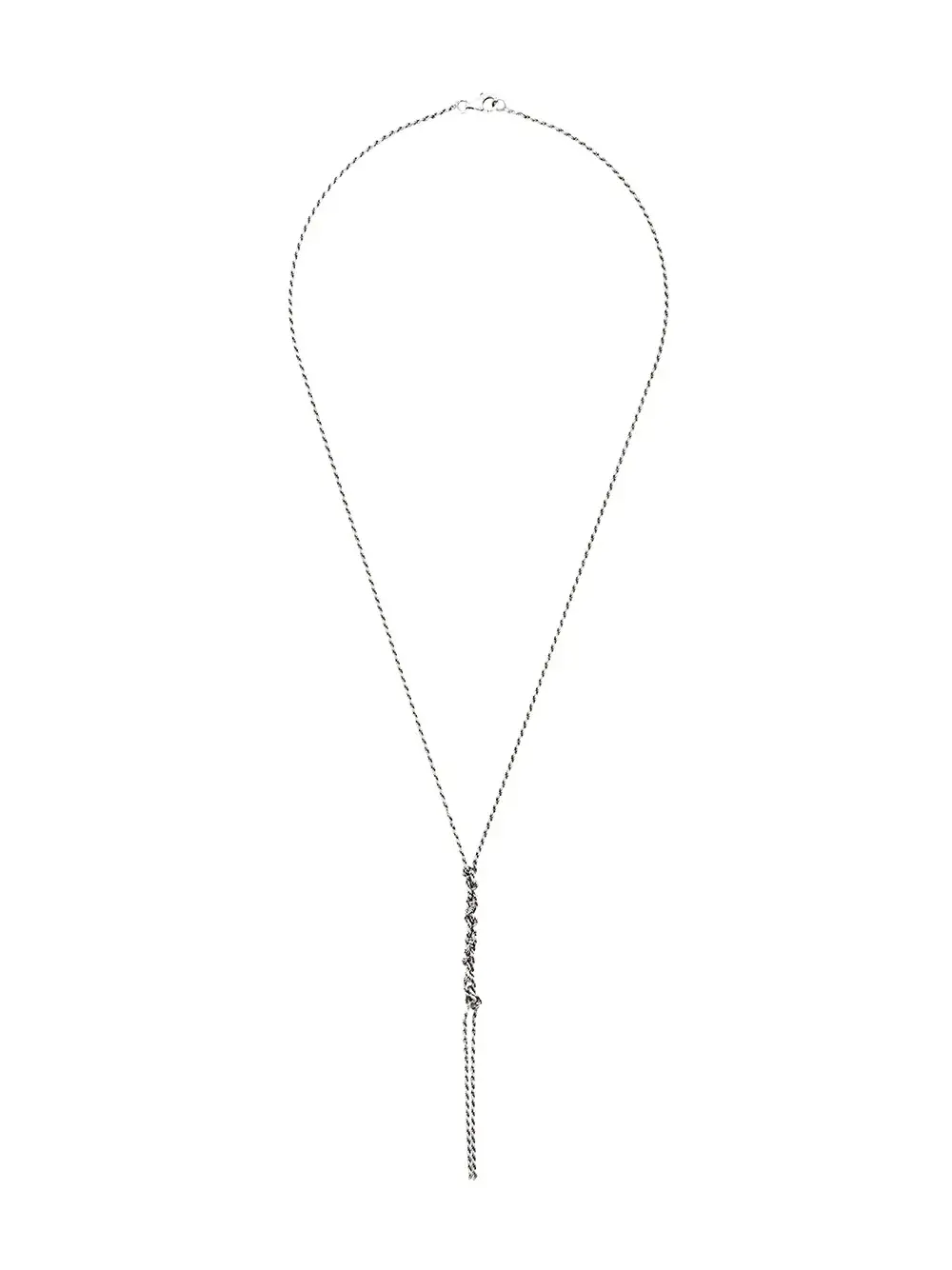 Вязаное крючком цепочное ожерелье Emanuele Bicocchi, серебяный
Вязаное крючком цепочное ожерелье Emanuele Bicocchi, серебяный