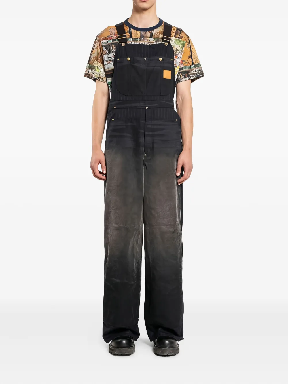 Выцветший комбинезон с полосками KHOKI, черный
Выцветший комбинезон с полосками KHOKI, черный