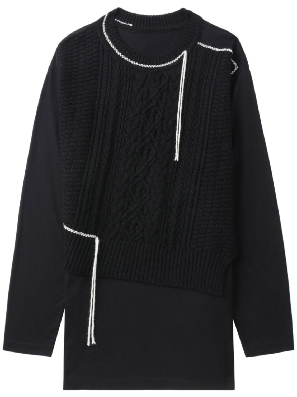 Y's джемпер с декоративной строчкой, черный
Y's джемпер с декоративной строчкой, черный