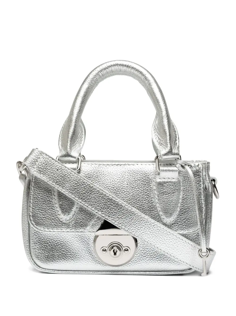 Мини-сумка с эффектом металлик Sarah Chofakian, серебяный
Мини-сумка с эффектом металлик Sarah Chofakian, серебяный