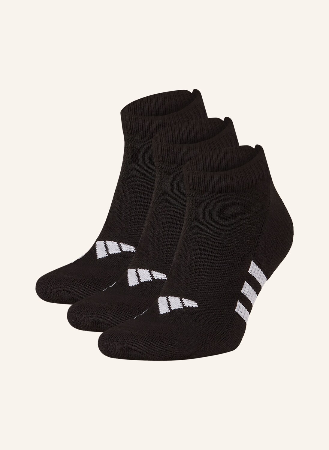 Комплект из 3 спортивных носков performance cushioned adidas, цвет BLACK/BLACK/BLACK 
Комплект из 3 спортивных носков performance cushioned adidas, цвет BLACK/BLACK/BLACK