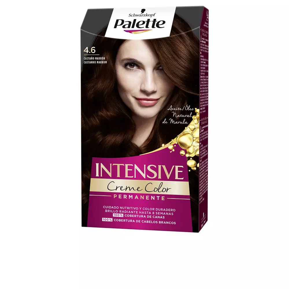 Краска для волос Palette intensive tinte Palette, цвет 4.6-castaño marrón, 1 шт.
Краска для волос Palette intensive tinte Palette, цвет 4.6-castaño marrón, 1 шт.