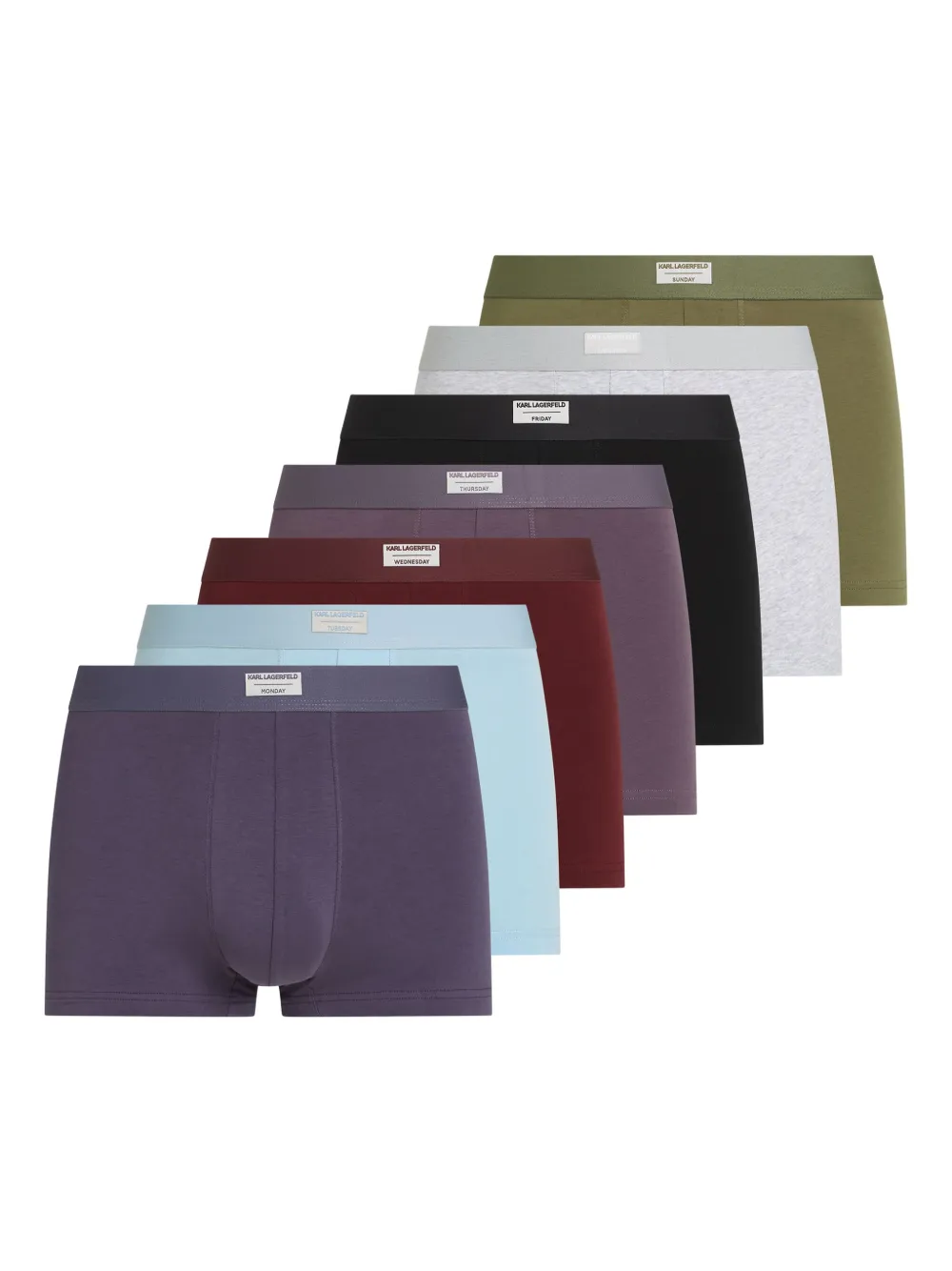 Комплект из семи боксеров с нашивкой-логотипом KARL LAGERFELD, фиолетовый
Комплект из семи боксеров с нашивкой-логотипом KARL LAGERFELD, фиолетовый