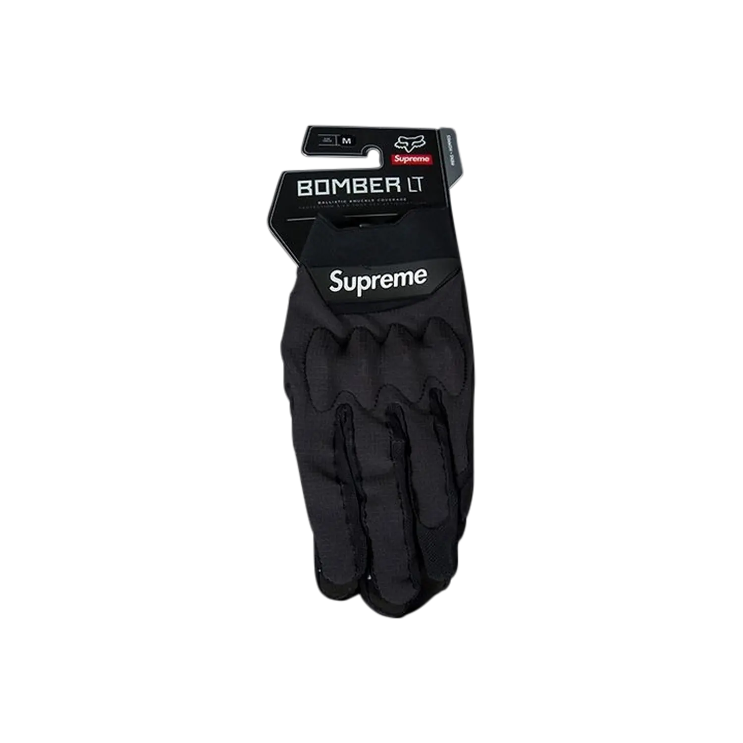 Перчатки Supreme x Fox Racing Bomber Lt, черные 
Перчатки Supreme x Fox Racing Bomber Lt, черные