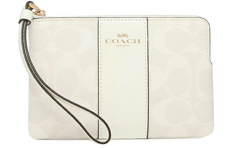Угловая молния холщовая с кожаным запястьем сумка маджонг клатч маленький размер женская белая монограмма COACH
Угловая молния холщовая с кожаным запястьем сумка маджонг клатч маленький размер женская белая монограмма COACH