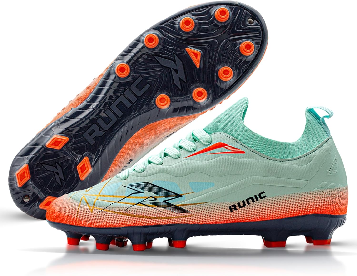 Мужские футбольные бутсы - легкие, для скорости и сцепления - носок вокруг щиколотки для контроля, комфорта и устойчивости на всех полях Runic, Arctic Mint
Мужские футбольные бутсы - легкие, для скорости и сцепления - носок вокруг щиколотки для контроля, комфорта и устойчивости на всех полях Runic, Arctic Mint