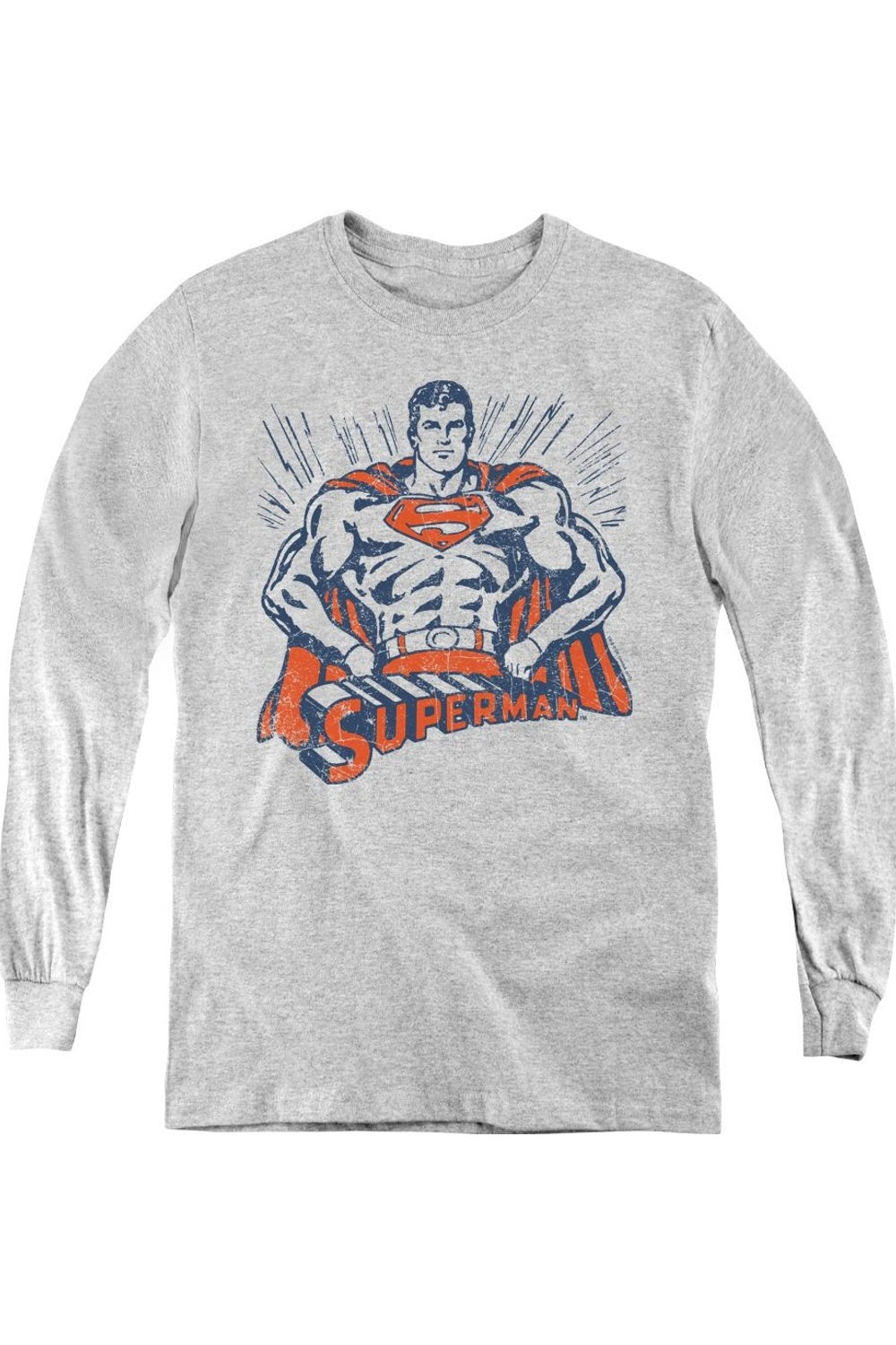 Футболка с длинным рукавом Superman Vintage Stance для детей Gildan, Athletic Heather
Футболка с длинным рукавом Superman Vintage Stance для детей Gildan, Athletic Heather