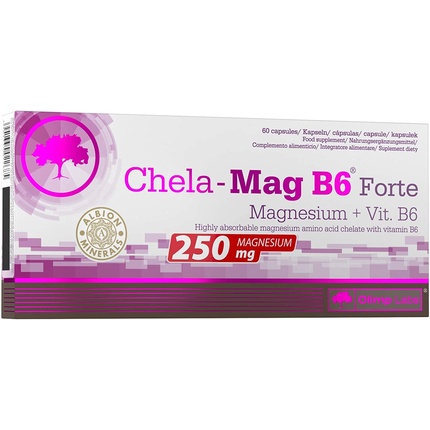 Chela Mag B6 Форте Мега 60 капсул 1600 мг Olimp
Chela Mag B6 Форте Мега 60 капсул 1600 мг Olimp