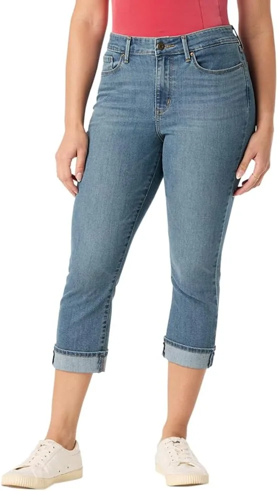 Levi Strauss Signature Gold женские капри mid-rise slim fit из стрейч-денима
Levi Strauss Signature Gold женские капри mid-rise slim fit из стрейч-денима
