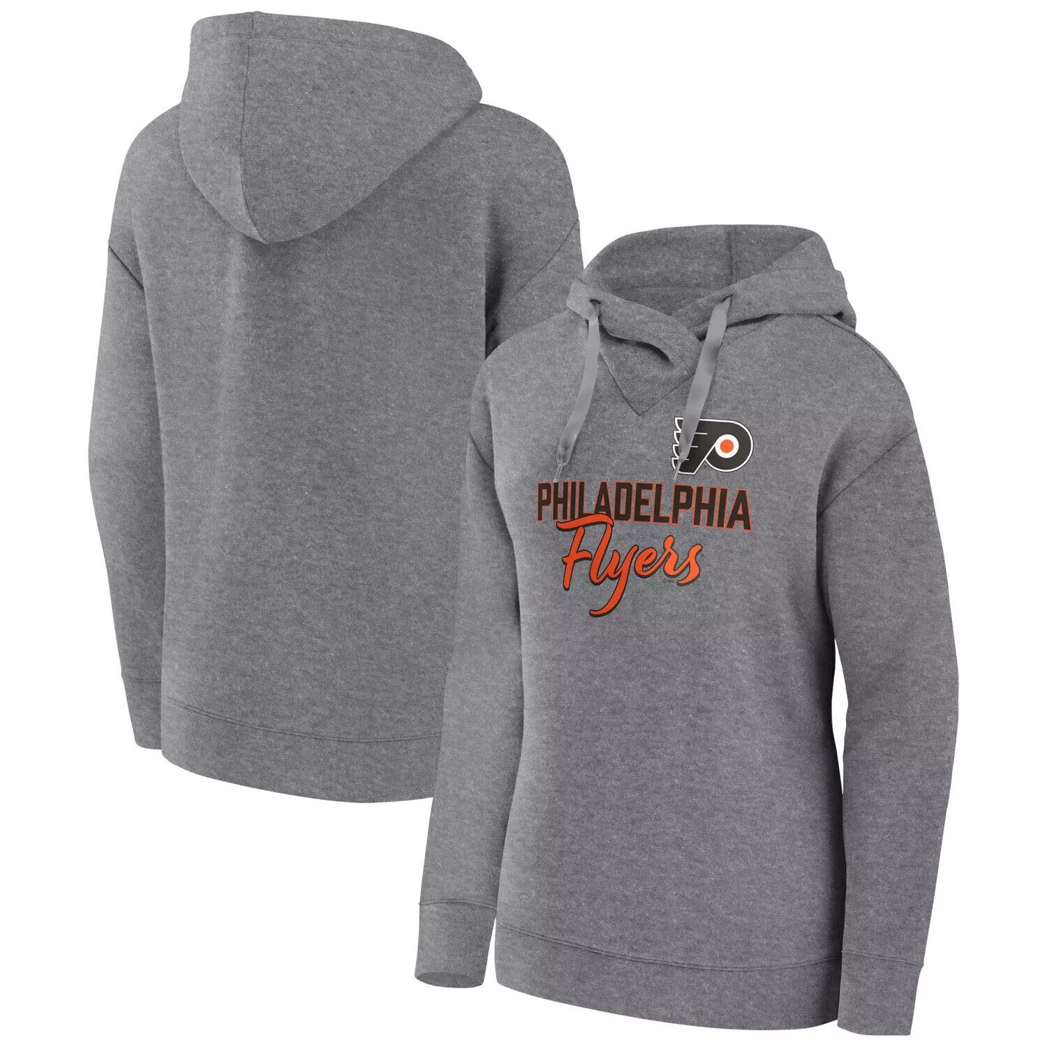 Женский пуловер с капюшоном Fanatics с логотипом Heather Grey Philadelphia Flyers Script Favorite Fanatics
Женский пуловер с капюшоном Fanatics с логотипом Heather Grey Philadelphia Flyers Script Favorite Fanatics
