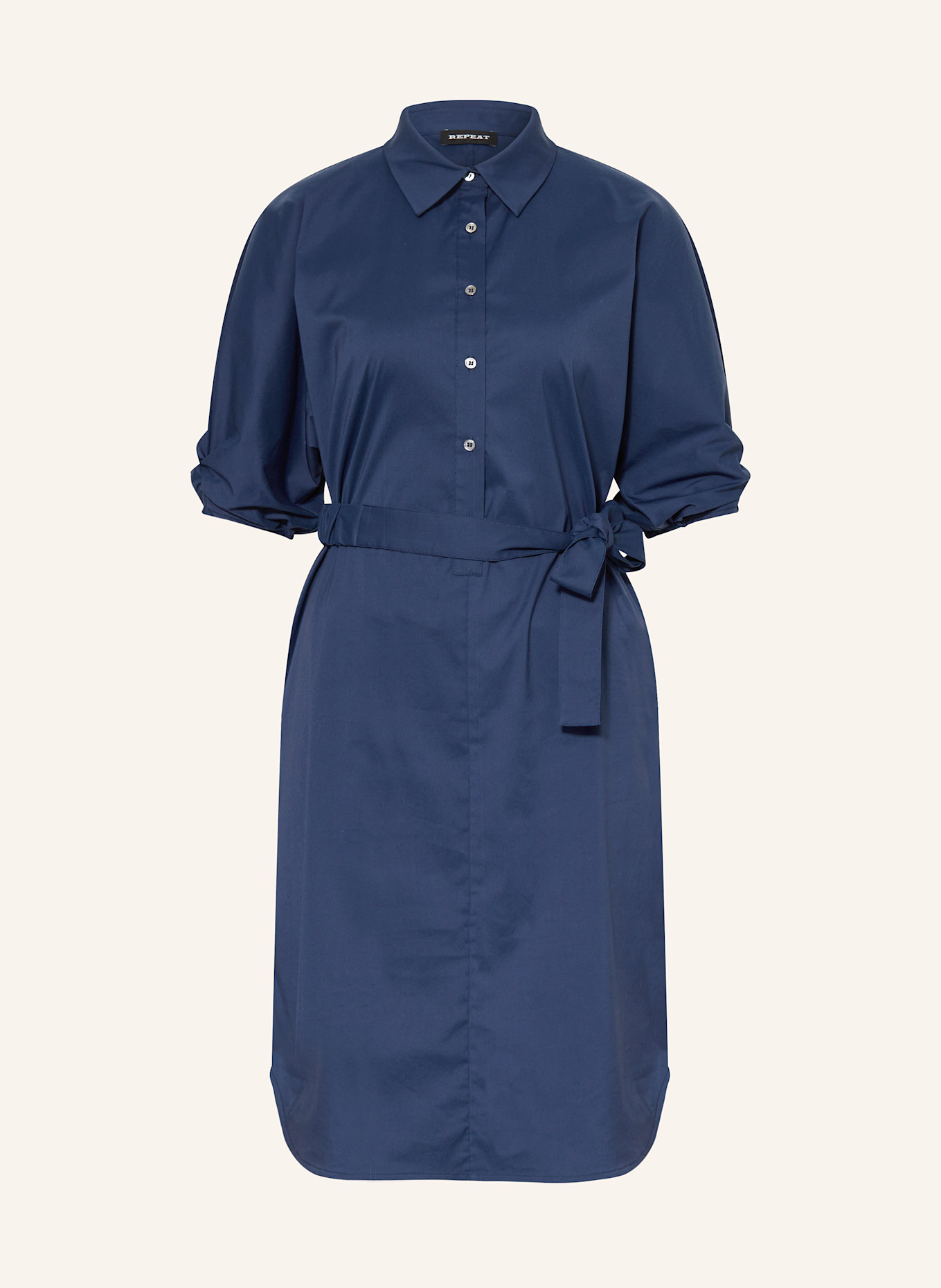 Платье-Рубашка с рукавами 3/4 Repeat, синий 
Платье-Рубашка с рукавами 3/4 Repeat, синий