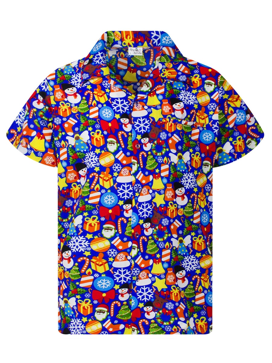 Рубашка на пуговицах классического кроя King Kameha Christmas Allover, индиго
Рубашка на пуговицах классического кроя King Kameha Christmas Allover, индиго