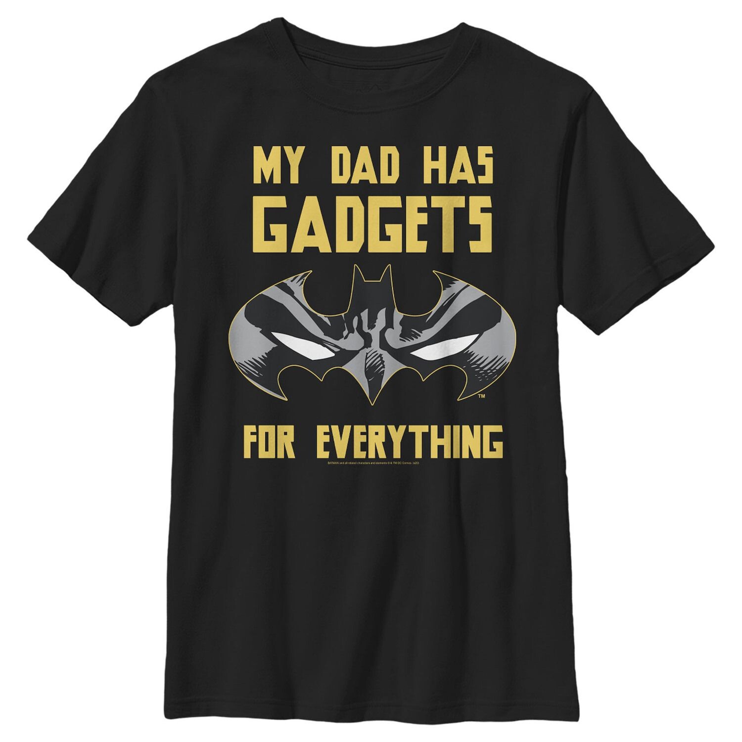 Футболка с рисунком «Бэтмен и папа, гаджеты» для мальчиков 8–20 лет DC Comics
Футболка с рисунком «Бэтмен и папа, гаджеты» для мальчиков 8–20 лет DC Comics