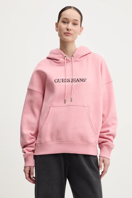 Толстовка Guess Jeans, розовый
Толстовка Guess Jeans, розовый