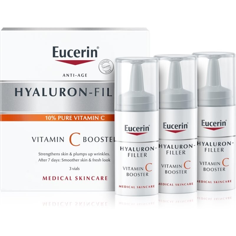 Eucerin Hyaluron-Filler Vitamin C Booster осветляющая сыворотка против морщин с витамином С 3х8 мл
Eucerin Hyaluron-Filler Vitamin C Booster осветляющая сыворотка против морщин с витамином С 3х8 мл