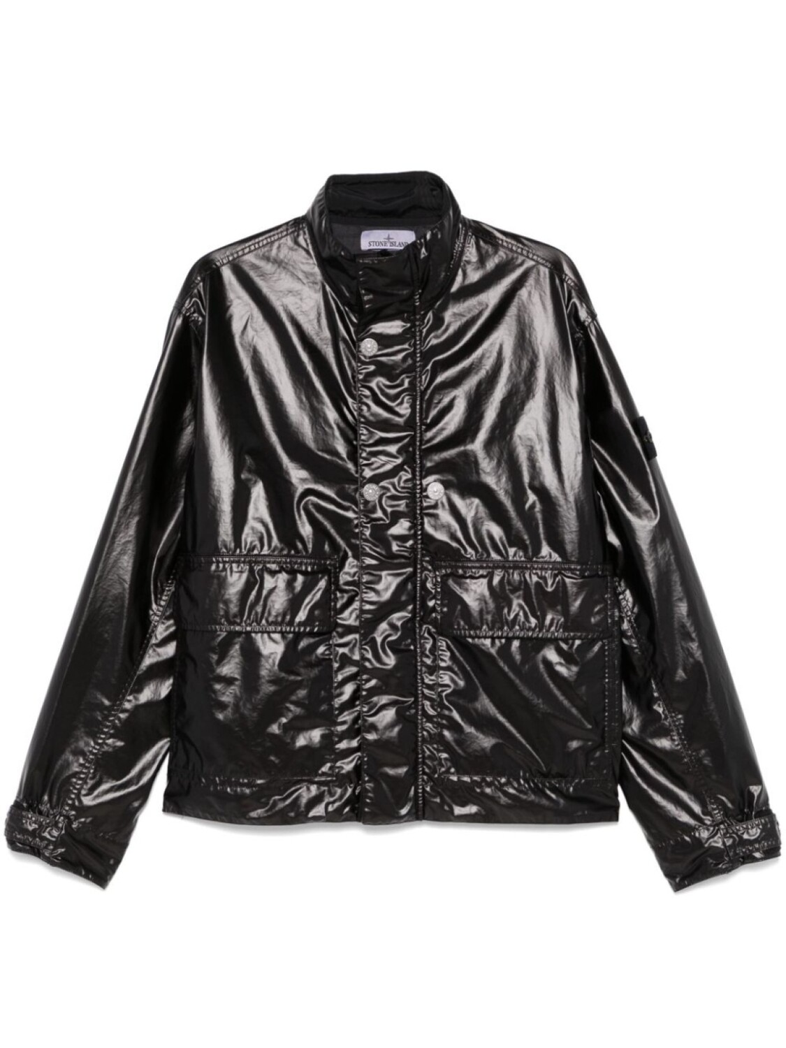 Stone Island куртка с нашивкой Compass, черный 
Stone Island куртка с нашивкой Compass, черный