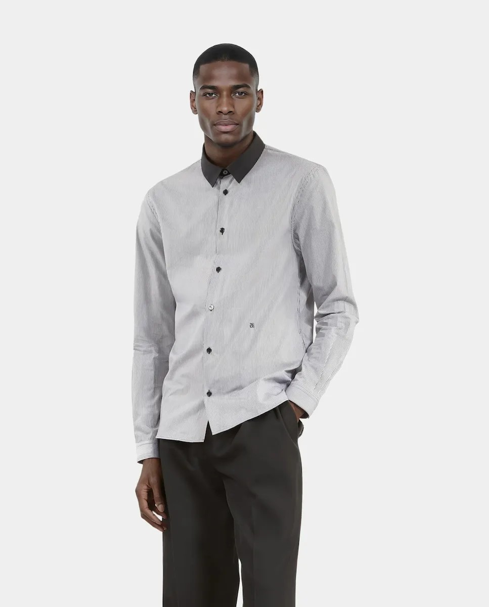 Мужская рубашка в мелкую клетку прямого кроя The Kooples, черный
Мужская рубашка в мелкую клетку прямого кроя The Kooples, черный