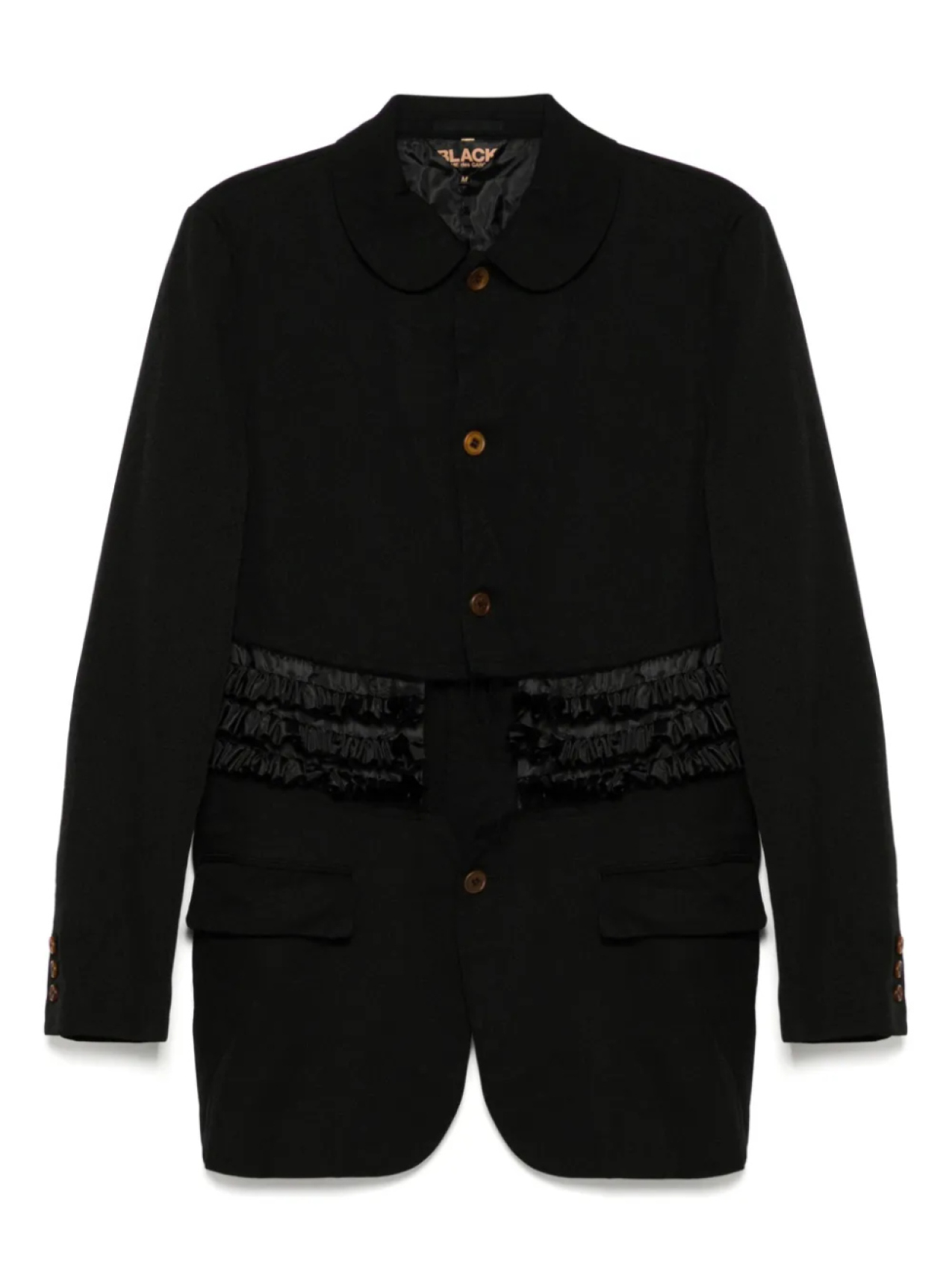 Куртка-рубашка с оборками Black Comme Des Garçons, черный
Куртка-рубашка с оборками Black Comme Des Garçons, черный