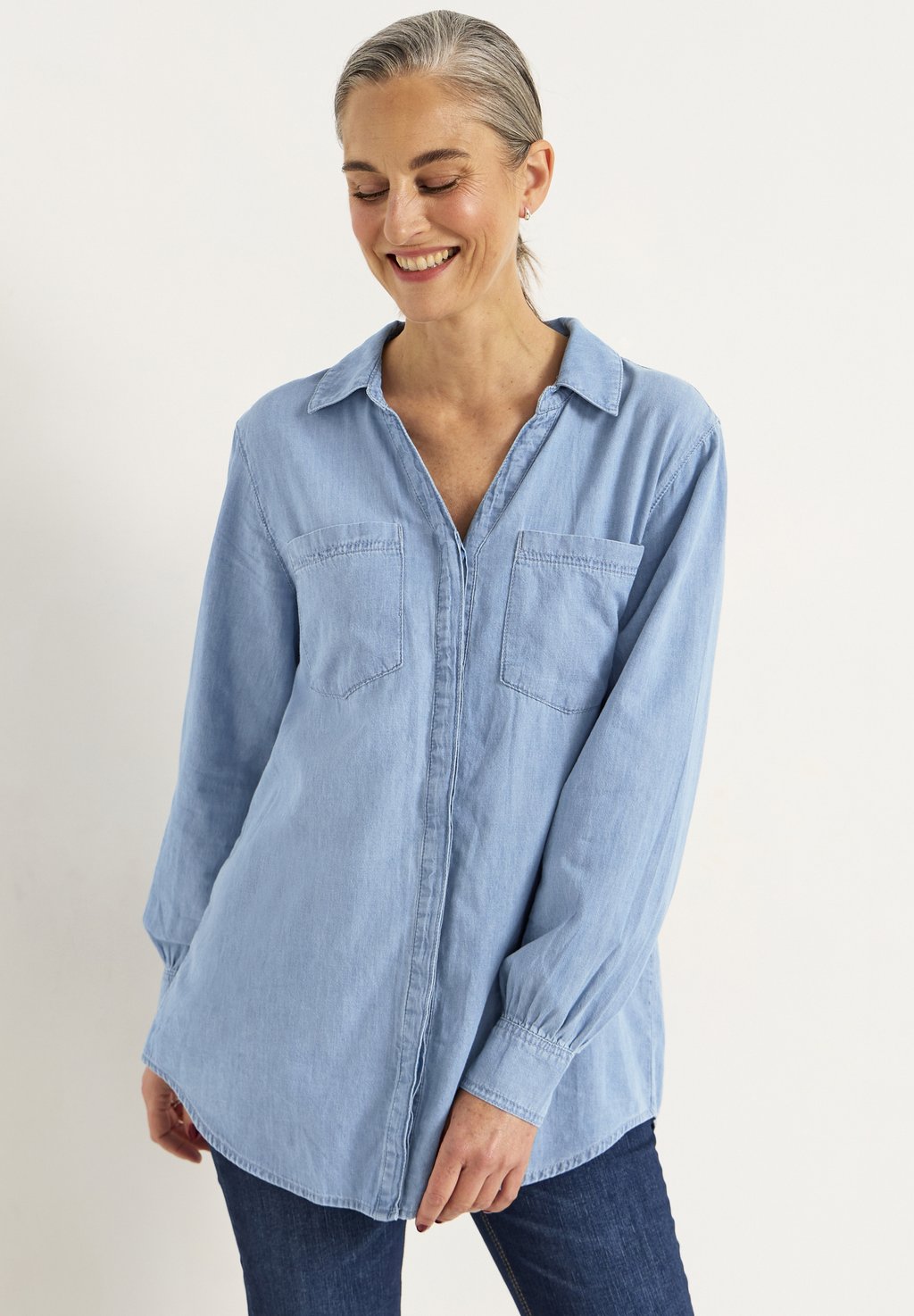 Блузка на пуговицах WITH BUTTONS Cellbes of Sweden, светло-голубой
Блузка на пуговицах WITH BUTTONS Cellbes of Sweden, светло-голубой