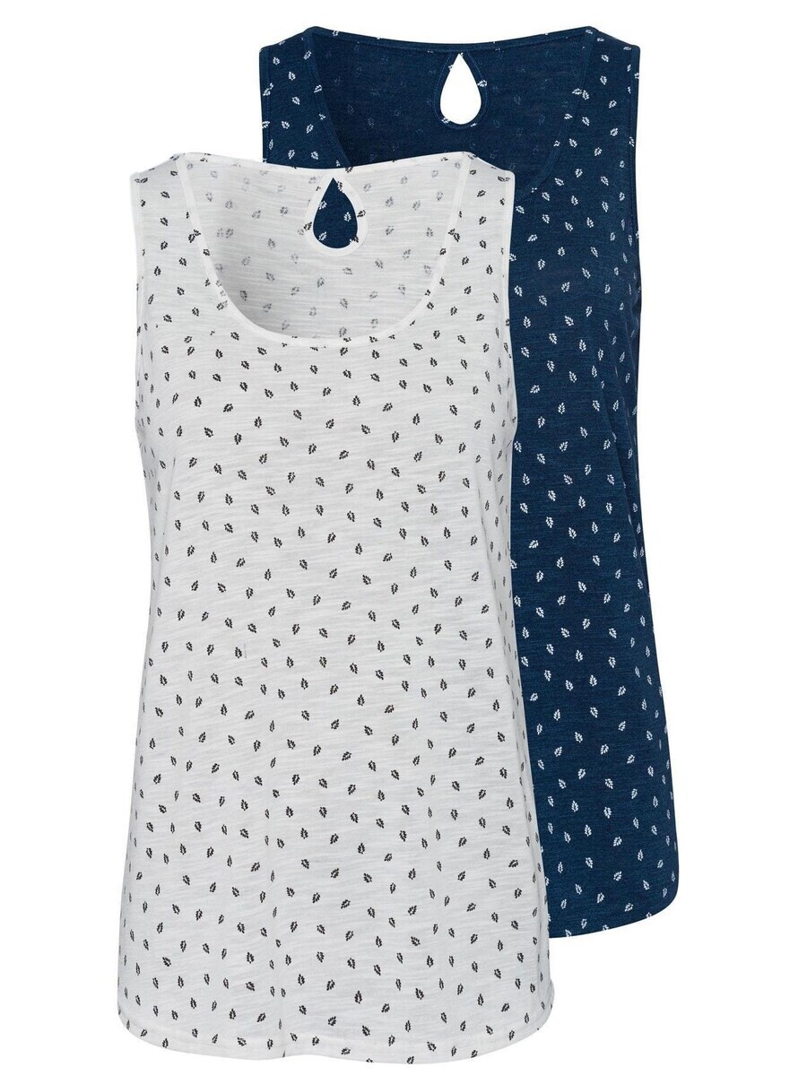 Топ Lascana, темно-синий/белый
Топ Lascana, темно-синий/белый