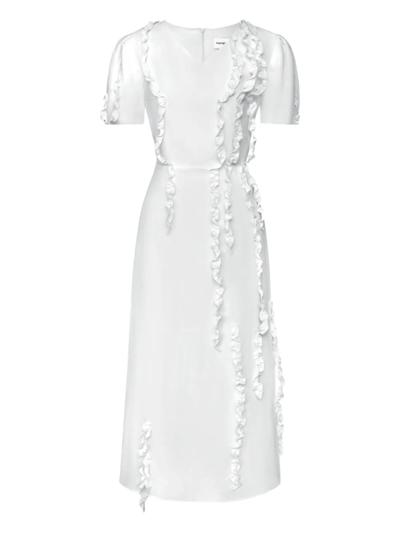 POST MERIDIEM платье миди с оборками, белый
POST MERIDIEM платье миди с оборками, белый