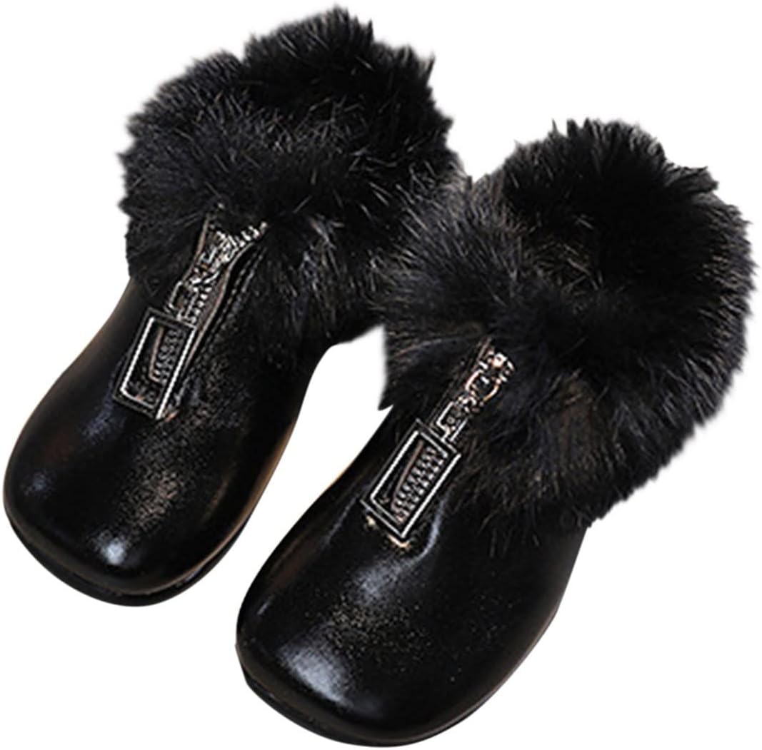 Детские плюшевые ботильоны на щиколотку для девочек, из искусственной кожи, с низким каблуком, зимние ботинки с молнией, теплые, противоскользящие и удобные Generic, Black
Детские плюшевые ботильоны на щиколотку для девочек, из искусственной кожи, с низким каблуком, зимние ботинки с молнией, теплые, противоскользящие и удобные Generic, Black