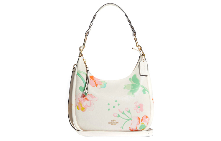 Кожаная наплечная сумка через плечо большого размера для женщин Ecru COACH 
Кожаная наплечная сумка через плечо большого размера для женщин Ecru COACH