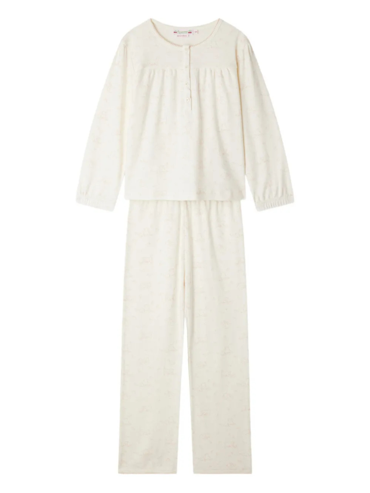 Bonpoint Jucie пижамный комплект на пуговицах спереди, нейтральный
Bonpoint Jucie пижамный комплект на пуговицах спереди, нейтральный