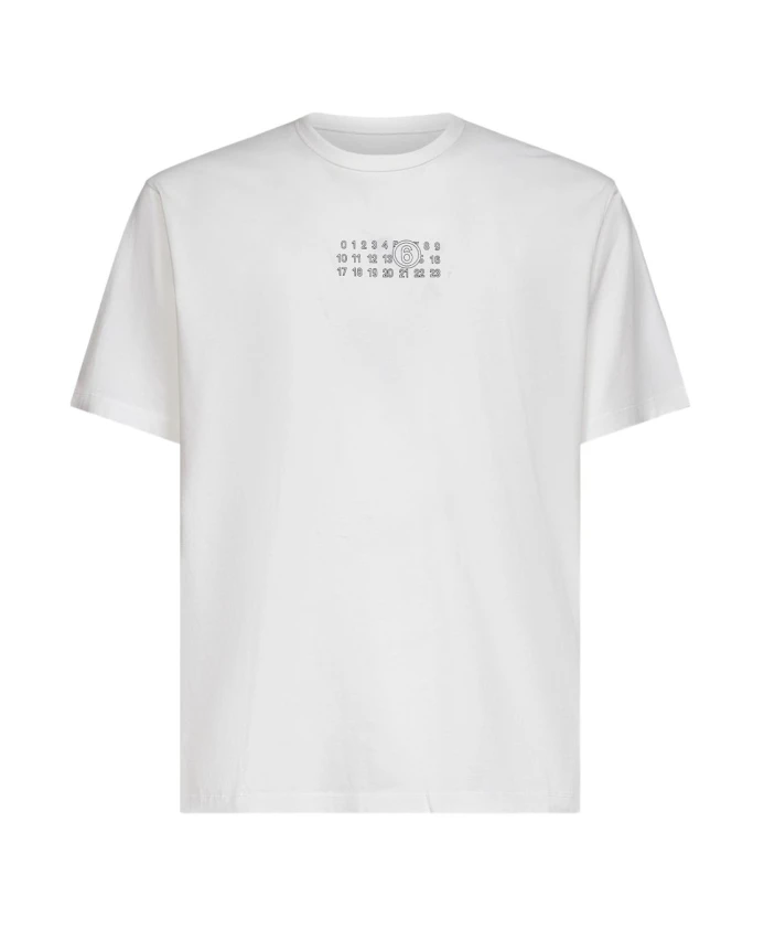 Белая футболка с круглым вырезом и фирменными номерами. Mm6 Maison Margiela, белый
Белая футболка с круглым вырезом и фирменными номерами. Mm6 Maison Margiela, белый