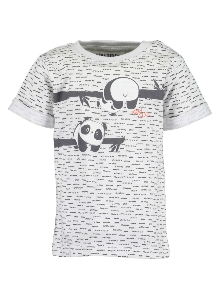 Детская рубашка унисекс с короткими рукавами белого цвета Blue Seven
Детская рубашка унисекс с короткими рукавами белого цвета Blue Seven