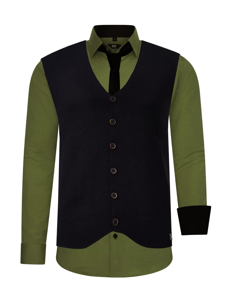 Рубашка с жилетом и галстуком, комплект из 3 предметов цвета хаки Rusty Neal
Рубашка с жилетом и галстуком, комплект из 3 предметов цвета хаки Rusty Neal