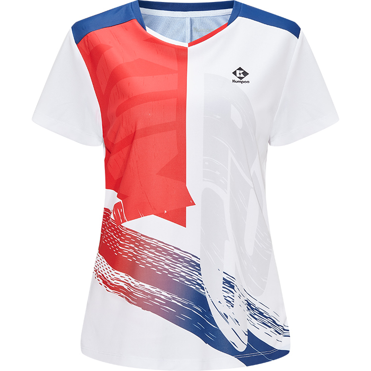 Футболка для бадминтона женская белая KUMPOO
Футболка для бадминтона женская белая KUMPOO
