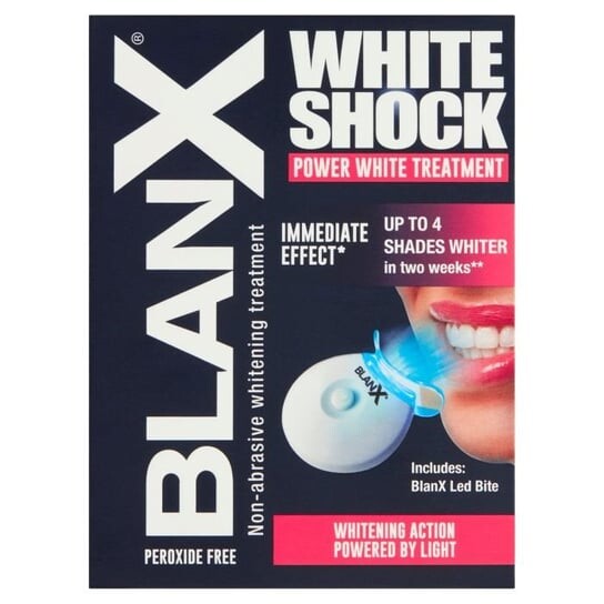 Система интенсивного отбеливания зубов BlanX White Shock (паста + светодиодная лампа) 50мл
Система интенсивного отбеливания зубов BlanX White Shock (паста + светодиодная лампа) 50мл