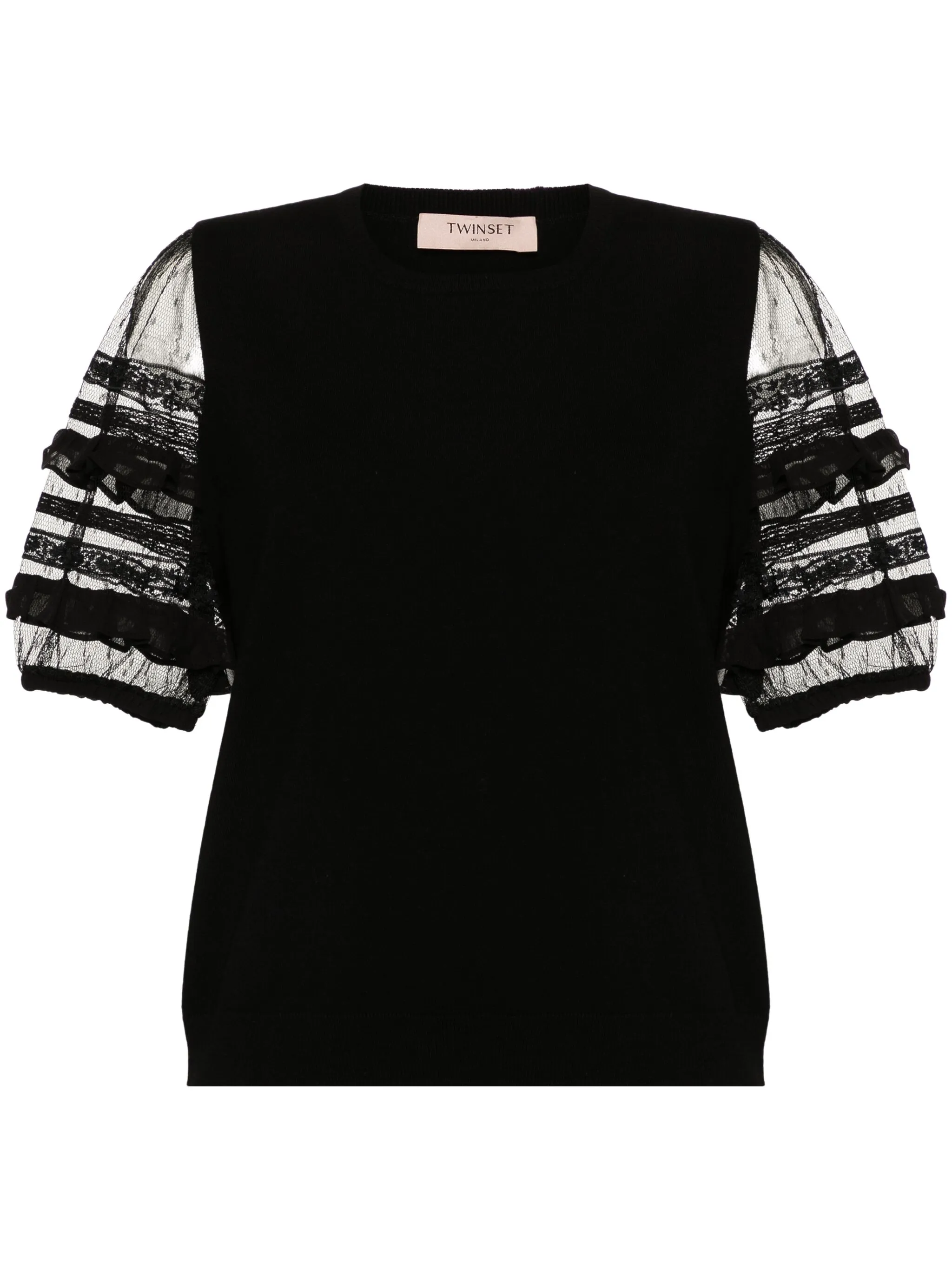 Трикотажный топ с логотипом Twinset, черный
Трикотажный топ с логотипом Twinset, черный
