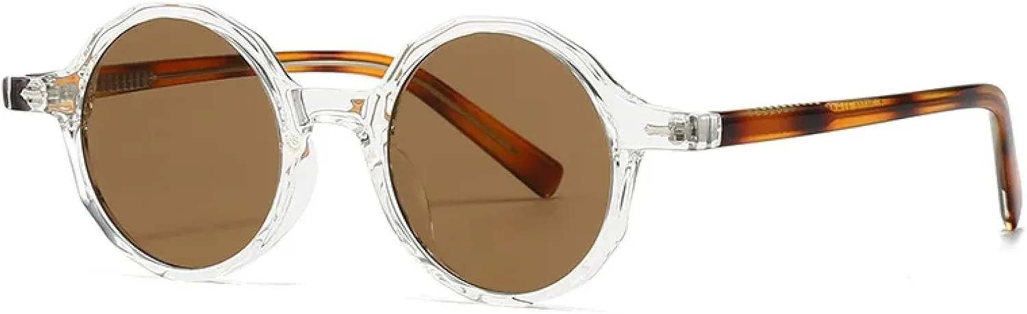 Круглые солнцезащитные очки для женщин, популярный модный стиль, многоугольные, ретро, с заклепками, защита от УФ-излучения UV400 UATXTAU, Transparent Tea
Круглые солнцезащитные очки для женщин, популярный модный стиль, многоугольные, ретро, с заклепками, защита от УФ-излучения UV400 UATXTAU, Transparent Tea