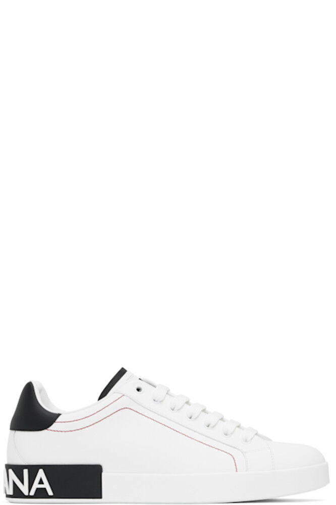 Кроссовки Portofino из телячьей кожи Nappa белого и черного цвета Dolce&Gabbana
Кроссовки Portofino из телячьей кожи Nappa белого и черного цвета Dolce&Gabbana