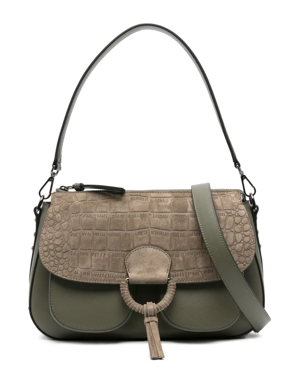 Сумка на плечо Ermione с тиснением под крокодила cromia, зеленый
Сумка на плечо Ermione с тиснением под крокодила cromia, зеленый