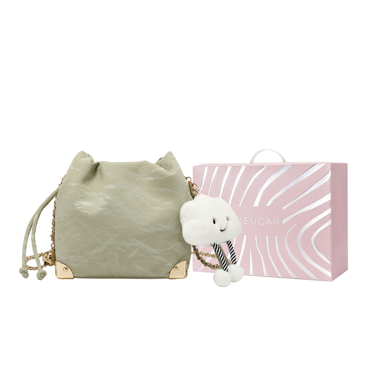 MEXICAN Женская кожаная сумка кросс-боди, Light Green
MEXICAN Женская кожаная сумка кросс-боди, Light Green