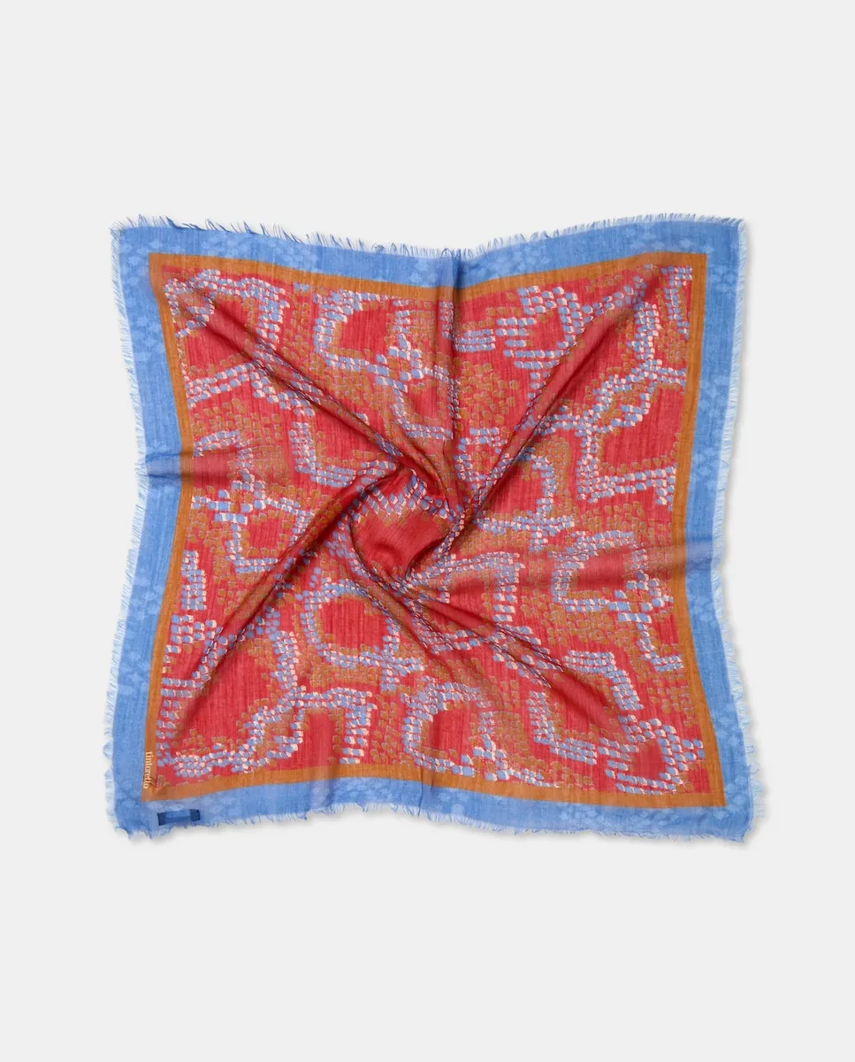 Шарф с принтом в виде змеи Tintoretto, красный
Шарф с принтом в виде змеи Tintoretto, красный