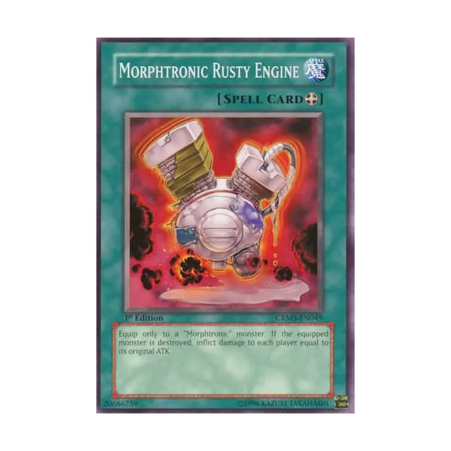 CCG Морфтронный ржавый двигатель (общий), Yu-Gi-Oh - Crimson Crisis - Singles
CCG Морфтронный ржавый двигатель (общий), Yu-Gi-Oh - Crimson Crisis - Singles