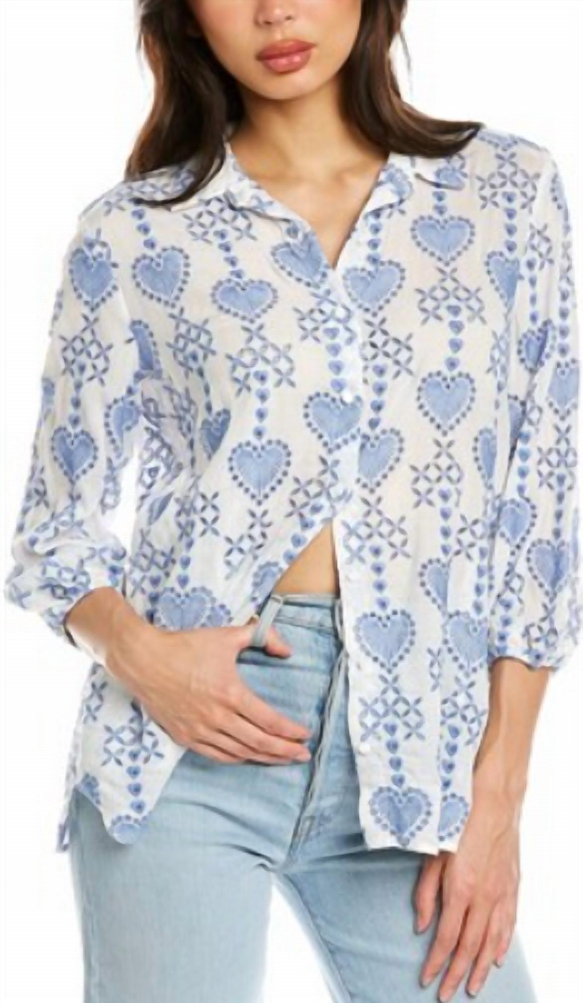 Рубашка Maeve на пуговицах в стиле Hyg Johnny Was
Рубашка Maeve на пуговицах в стиле Hyg Johnny Was