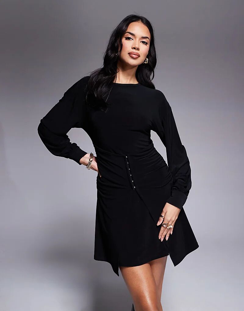 Мини-платье с застежкой на крючки и петли черного цвета ASOS DESIGN
Мини-платье с застежкой на крючки и петли черного цвета ASOS DESIGN