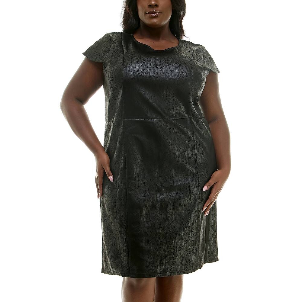 Замшевое платье больших размеров Nina Leonard с короткими рукавами и короткими рукавами, черный
Замшевое платье больших размеров Nina Leonard с короткими рукавами и короткими рукавами, черный