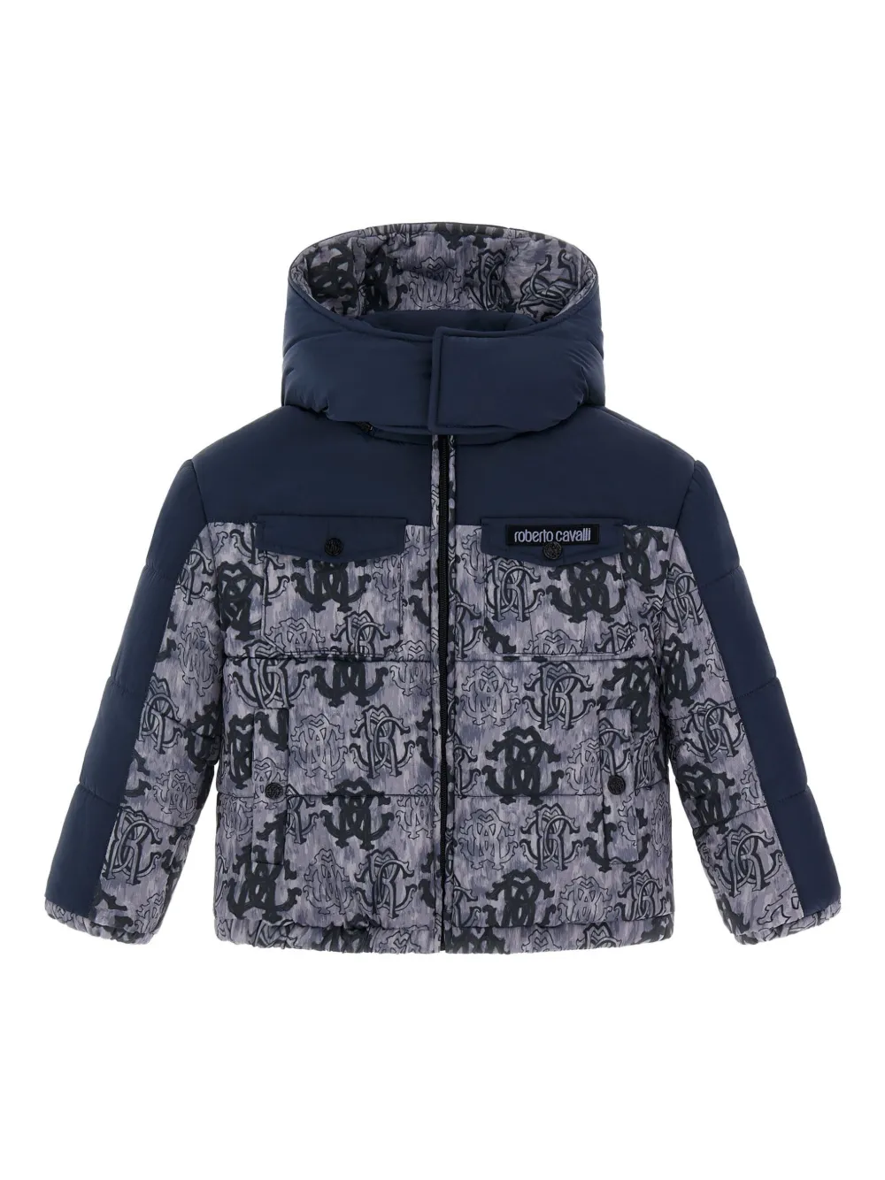 Куртка с капюшоном и монограммой Roberto Cavalli, синий
Куртка с капюшоном и монограммой Roberto Cavalli, синий