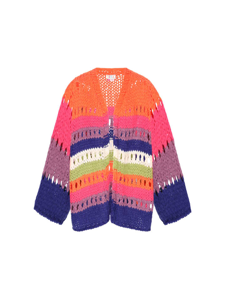 Женский кардиган синего цвета с разноцветными вставками IZIA
Женский кардиган синего цвета с разноцветными вставками IZIA